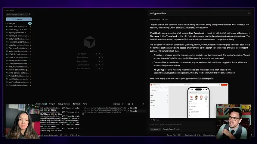 Applying annotations in Cursor