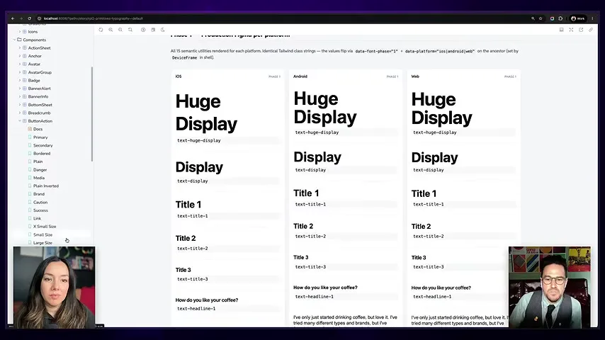 Design-system typography