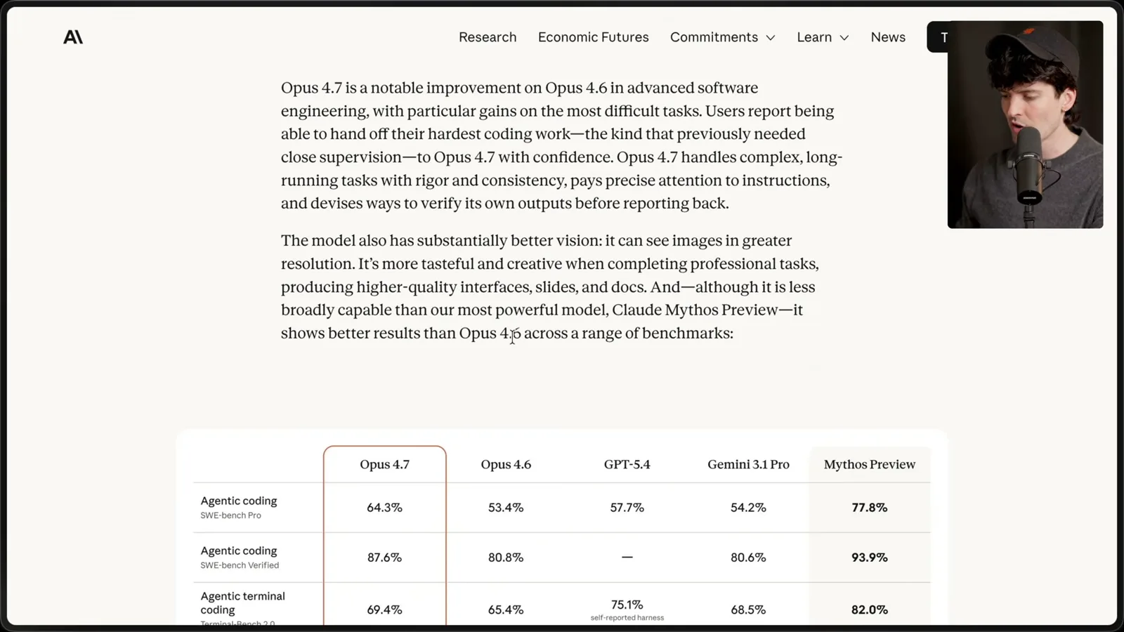 Opus 4.7 release benchmarks